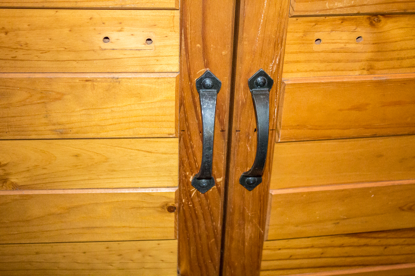 02/01/16 Day 8: [Working Day 3 ] Close up of the door handles we installed.