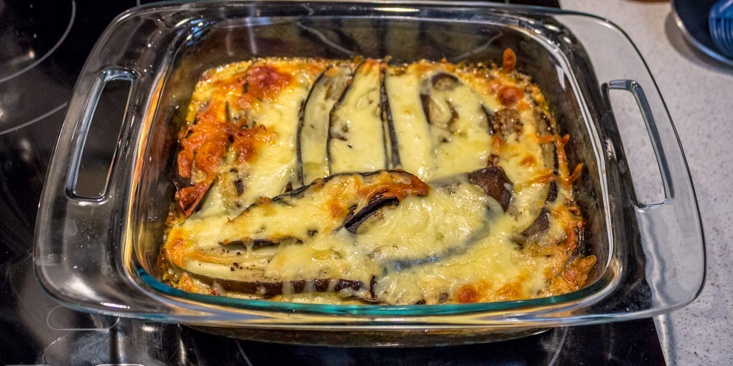 The finish parmigiana right out of the oven!