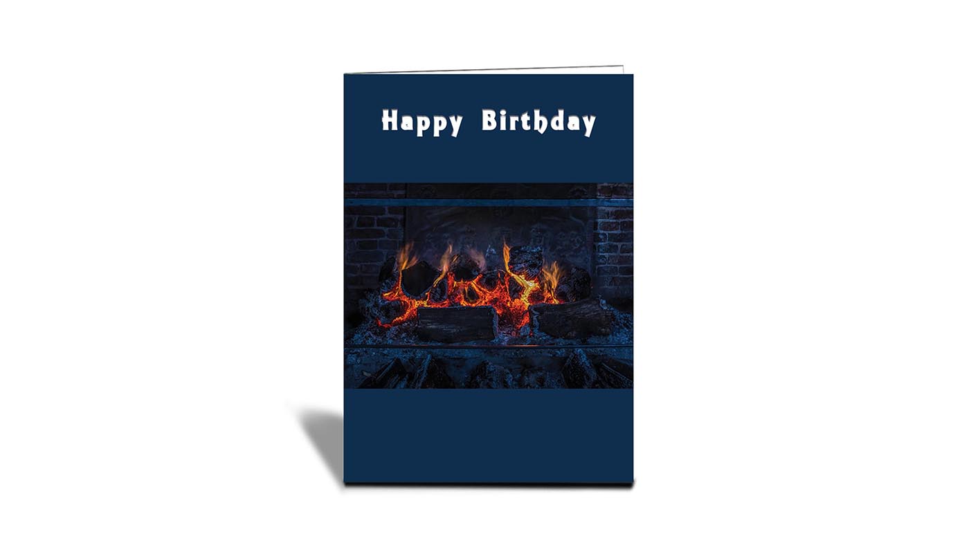 C06 Fireplace, london, UK | Nature | Inspirational Photo Greeting Cards With Text | Happy Birthday