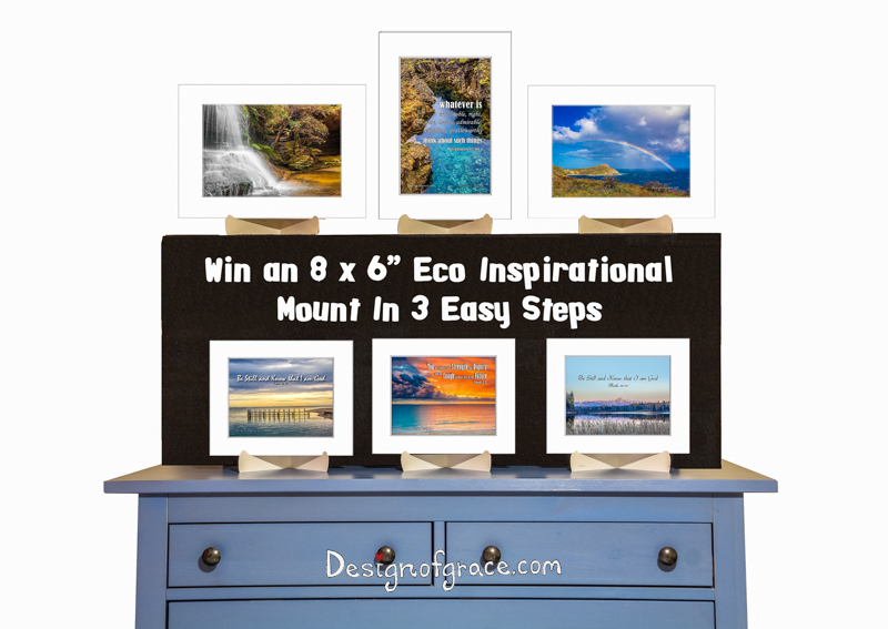 Win an 8 x6" Eco Inspirational mount in 3 easy steps!