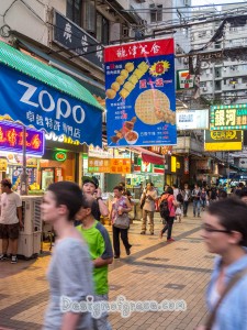 zopo food stall with massive poster advertising food
