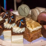 Baileys Irish cream cheesecake, frosted carrot cake, french macarons, Belgium chocolate mousse with chocolate crunch