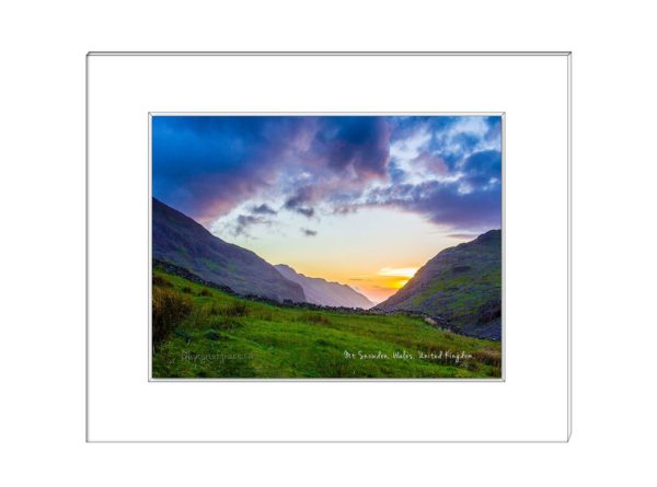 13 Snowdon Mountain Valley Sunset, Wales, UK